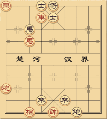 Hai xe pháo mã đấu với pháo mã hai tốt