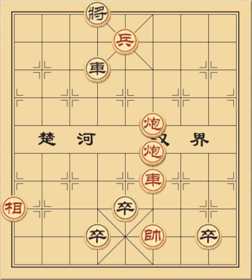 Hai pháo xe tốt đấu với 3 tốt xe